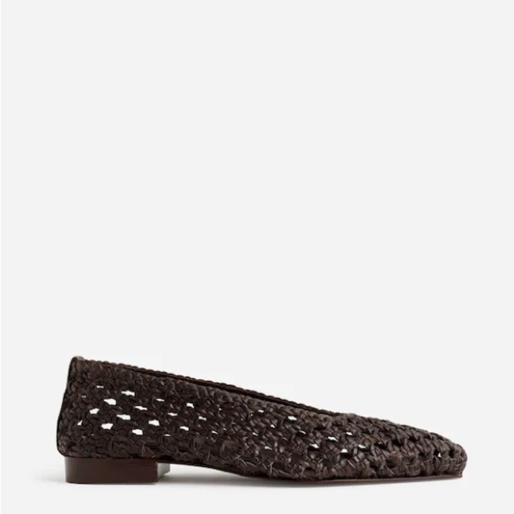 Madewell Ruth Ballet Flats in Woven Leather NWOT